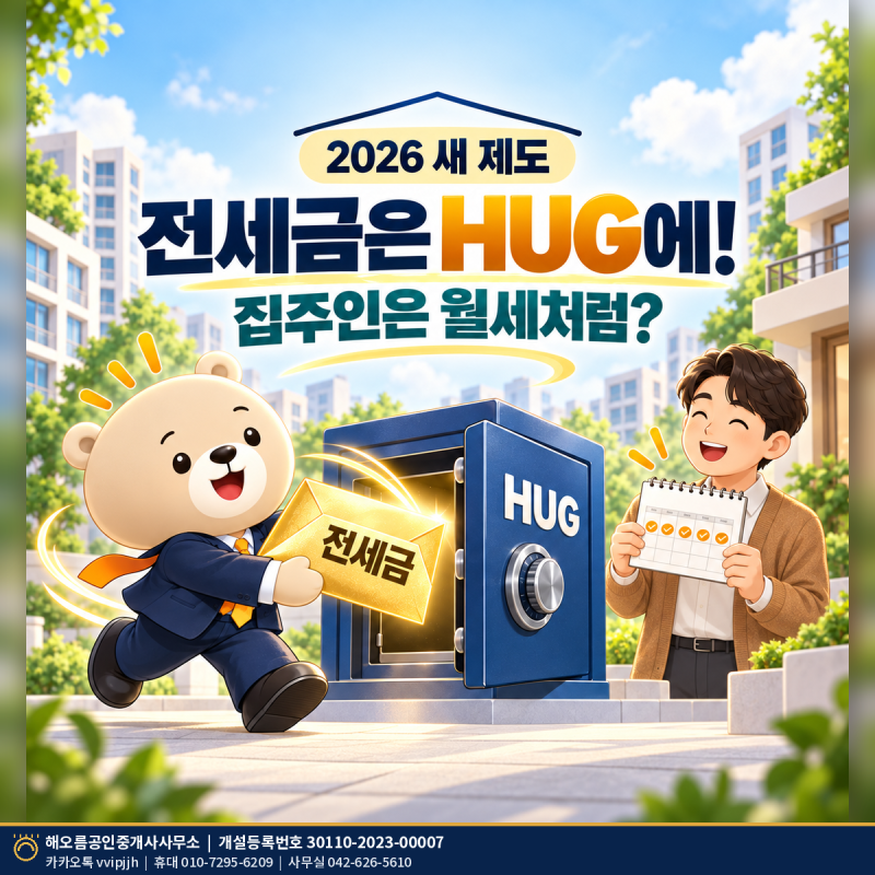 2026 전월세 안심신탁이란? 전세금은 HUG에, 집주인은 월세처럼