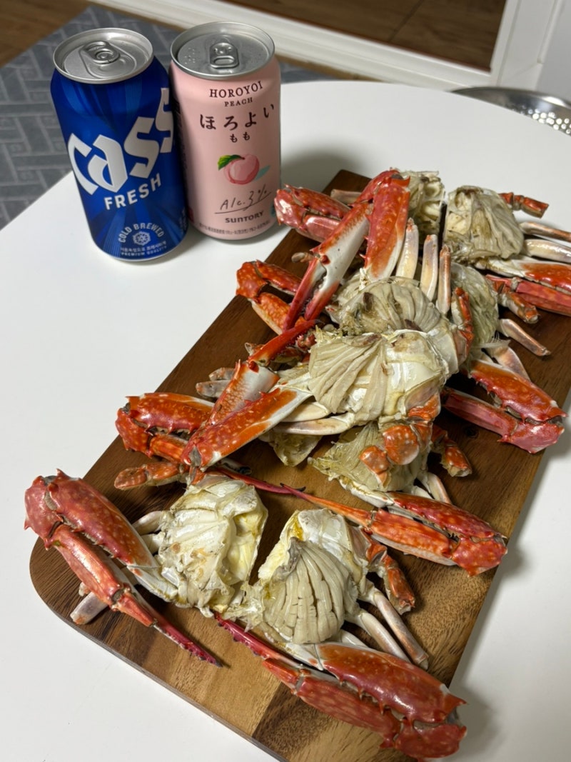 가을 제철요리 숫꽃게 수율 100% [통수산 꽃게]ㅣ 집에서 만들어먹는 가을 숫꽃게찜 손질법부....