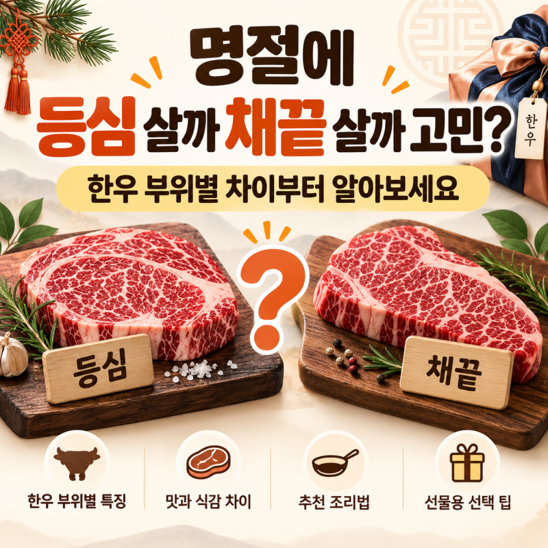 명절에 등심 살까 채끝 살까 고민이라면, 한우 부위별 차이부터 알아보세요