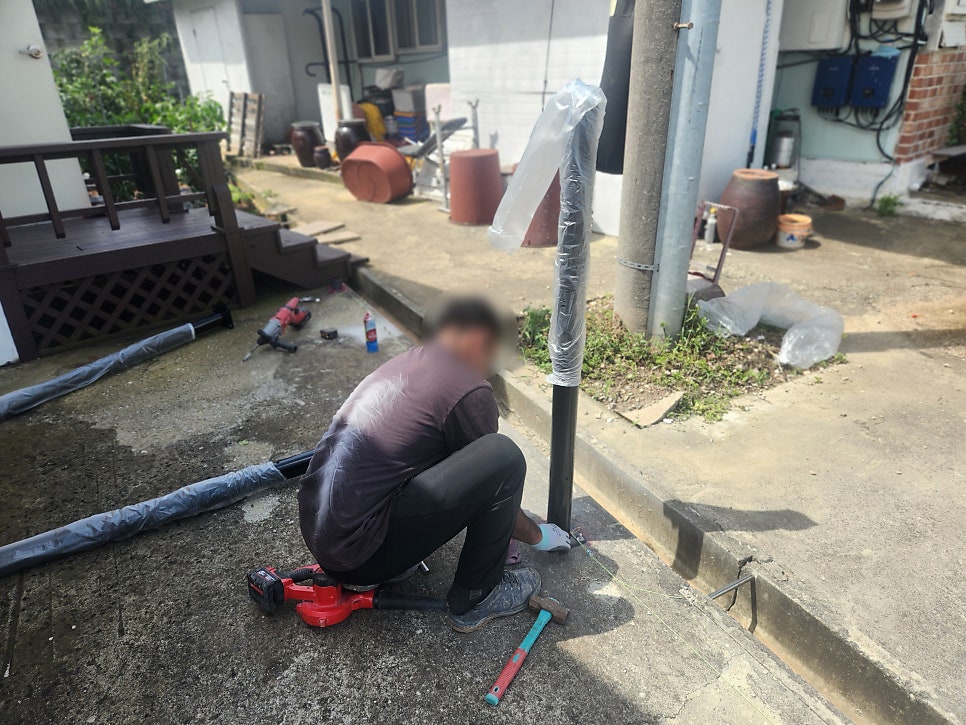 충남 아산 전원주택휀스 대문 울타리 신축 주택 울타리 설치