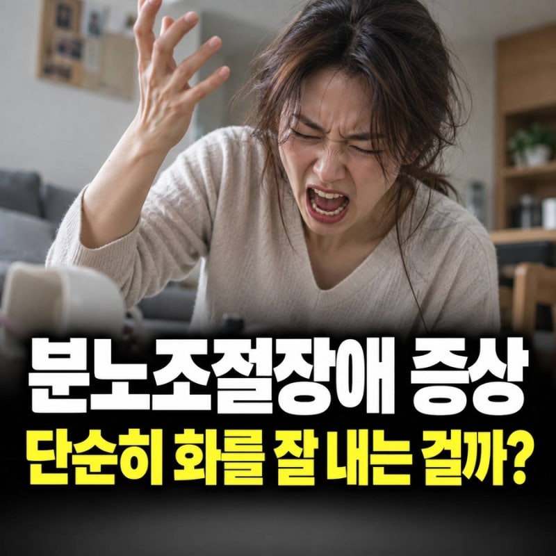 분노조절장애 증상, 화를 잘 내는 성격과 결정적으로 다른 모습
