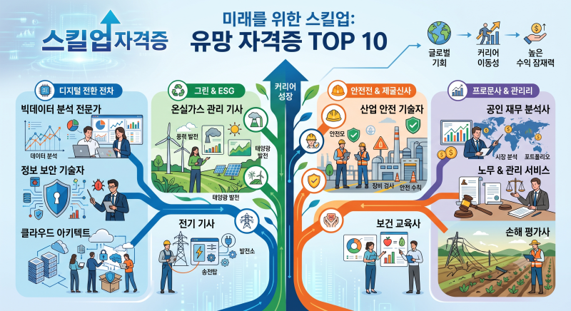 향후 유망 자격증 Top 10-시험정보부터 난이도..