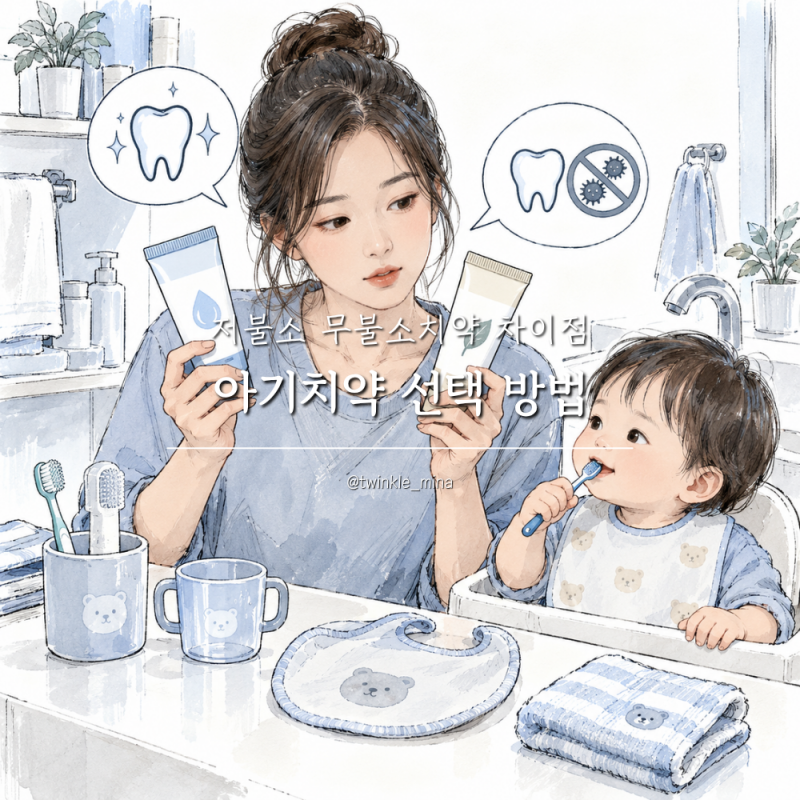 돌아기치약 선택 방법 저불소치약 아기 무불소치약 차이점