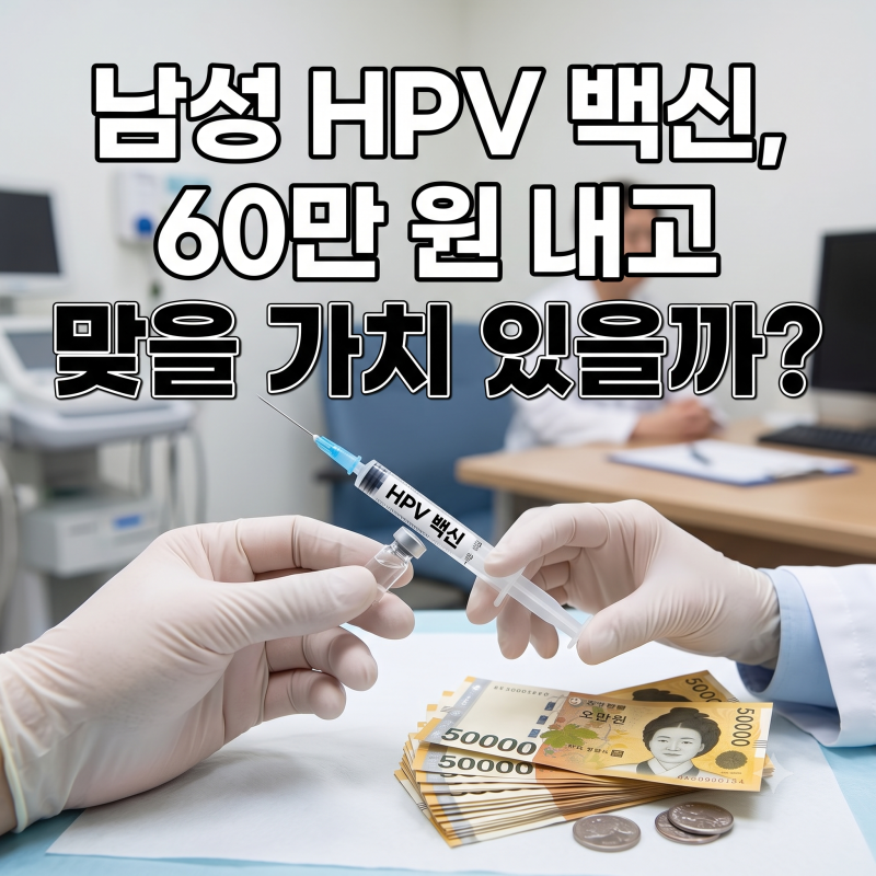 남성 HPV 백신, 60만 원 내고 맞을 가치 있을까? 가다실9 비용·접종 연령 총정리