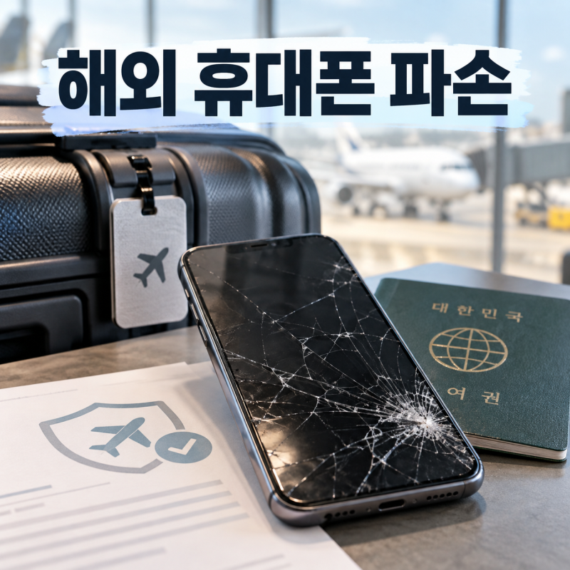 해외에서 휴대폰 액정이 깨졌다면, 여행자보험 청구 전 약관부터 봐야 하는 이유