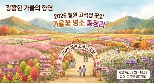 2026 철원 고석정 꽃밭 총정리｜가을꽃축제 일정·입장료·주차·개화정보