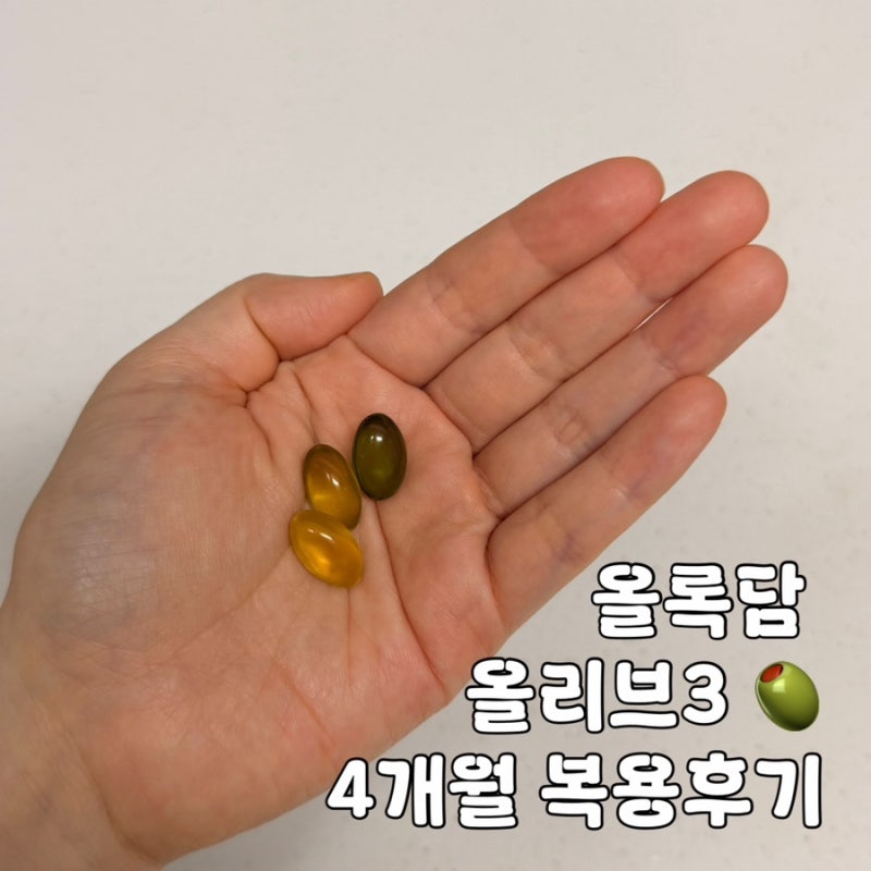 공복올리브오일 진짜 효과 있을까? 올록담 올리브3 4개월 복용후기