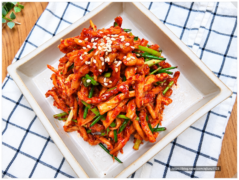 무말랭이 진미채 무침 만드는 법, 쫄깃하고 오독한 맛의 밑반찬