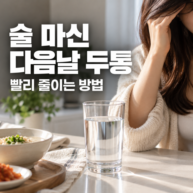 술 마신 다음날 두통, 숙취 머리아픈 이유와 빨리 줄이는 방법