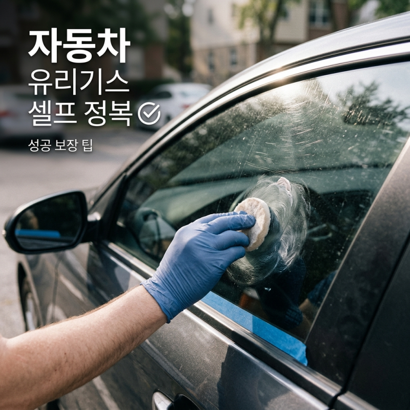 자동차 유리기스 제거 및 유막제거, 돈 아끼는 차 유리 셀프 관리법
