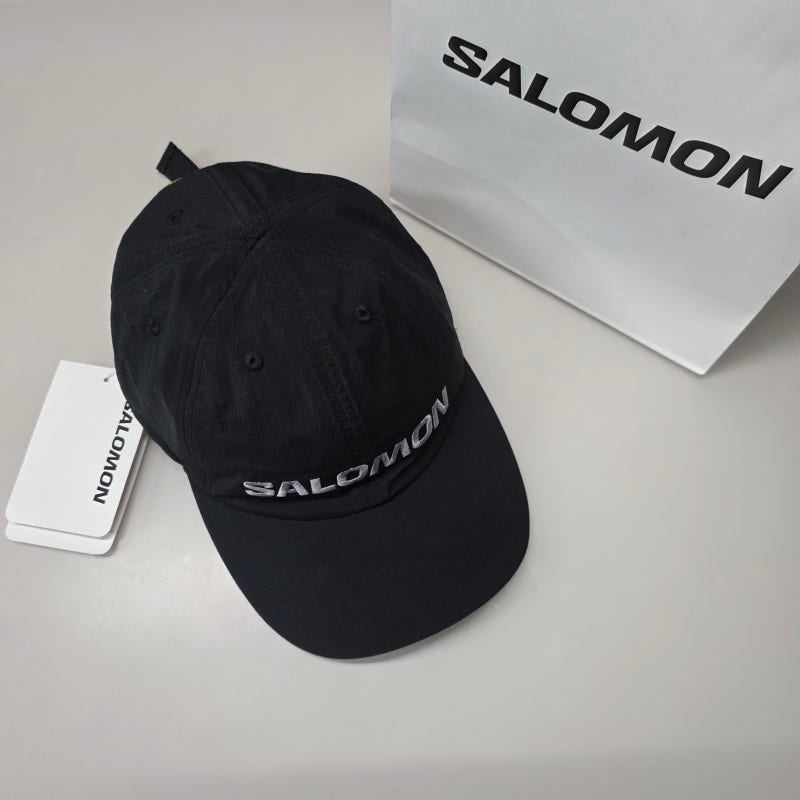 SALOMON 살로몬 모자 추천 프라이머리 볼캡 러닝캡 블랙 6HHC13 L/XL사이즈