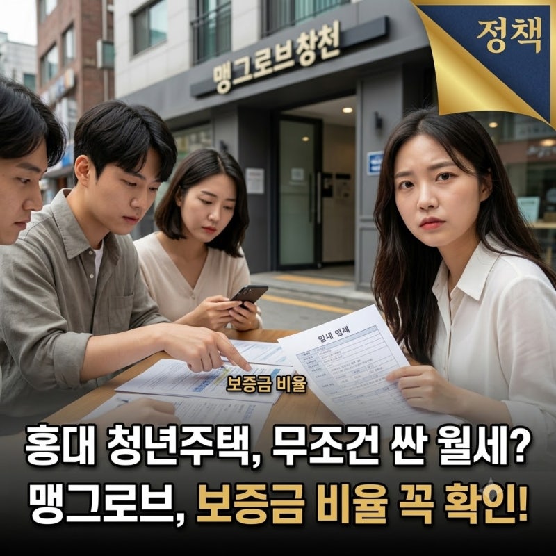 홍대 청년 안심주택, 무조건 싼 월세일까? 맹그로브 창천은 보증금 비율부터 보세요