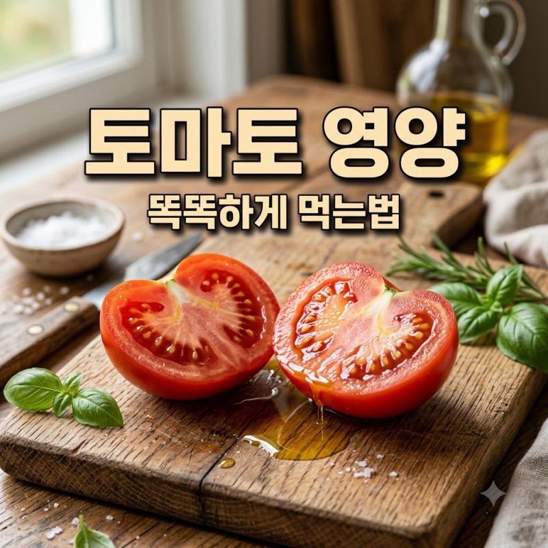 토마토의 대표 영양성분과 일상적으로 먹는 방법 총정리