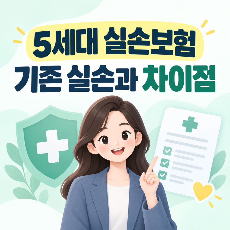 5세대 실손보험 기존 실손과 차이점, 보험료만 보고 전환하면 안 되는 이유