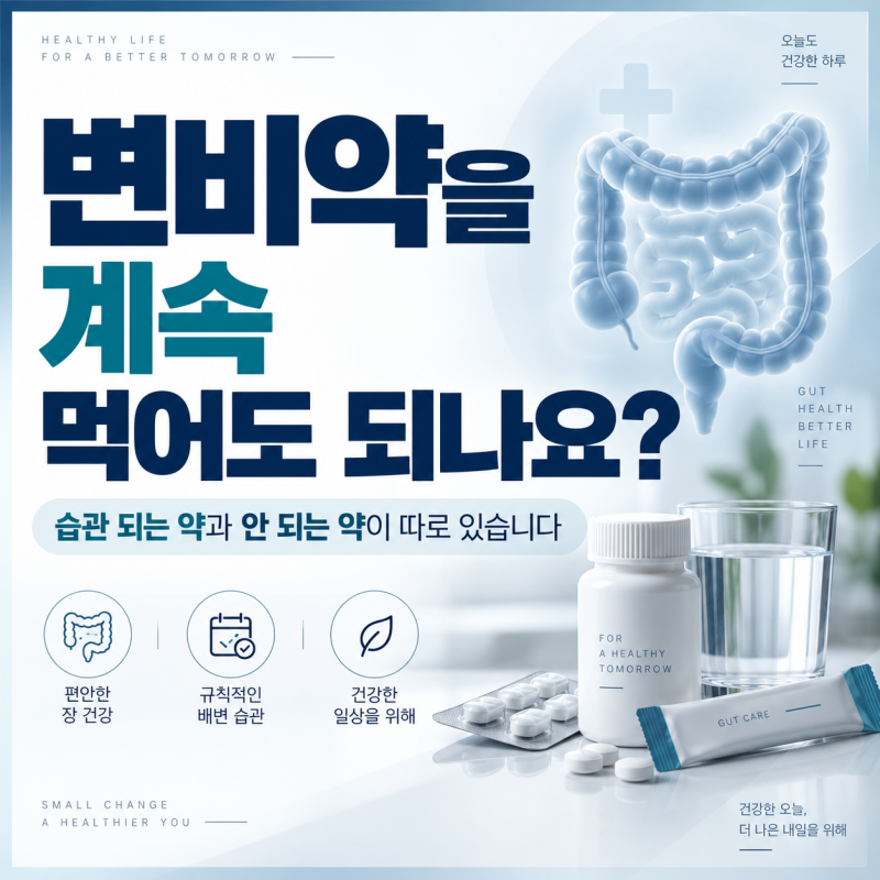 변비약을 계속 먹어도 되나요?습관 되는 약과 안 되는 약이 따로 있습니다