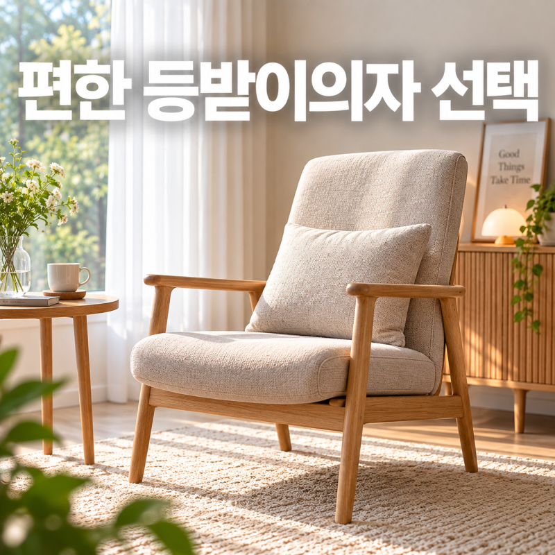 등받이의자 편한 게 따로 있다? 오래 앉는 의자 선택 방법