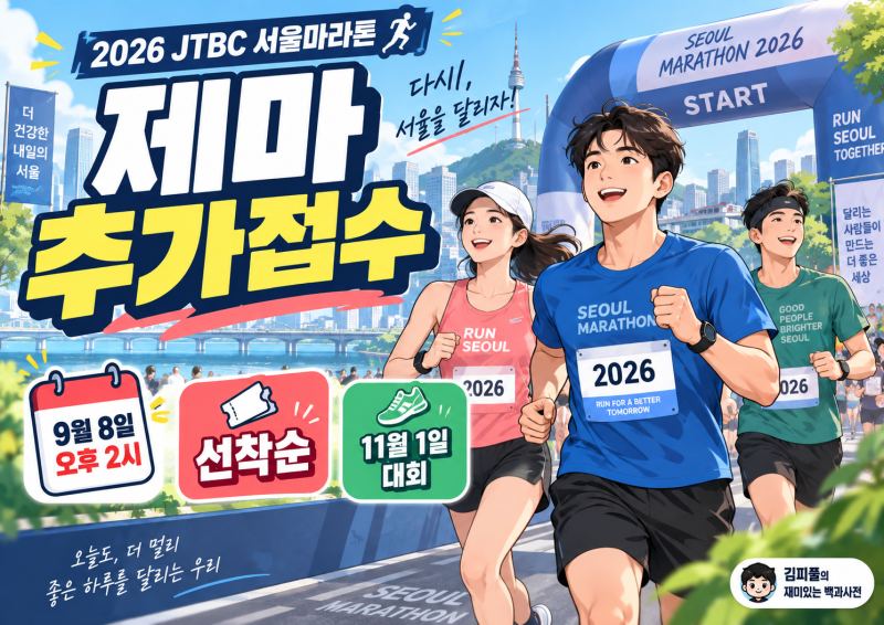 2026 제마 추가접수 총정리｜JTBC 서울마라톤 FINAL 접수·참가비·레이스팩