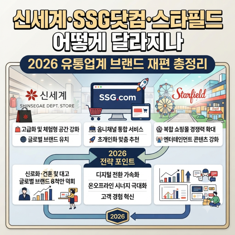 신세계·SSG닷컴·스타필드 어떻게 달라지나 2026 유통업계 브랜드 재편 총정리