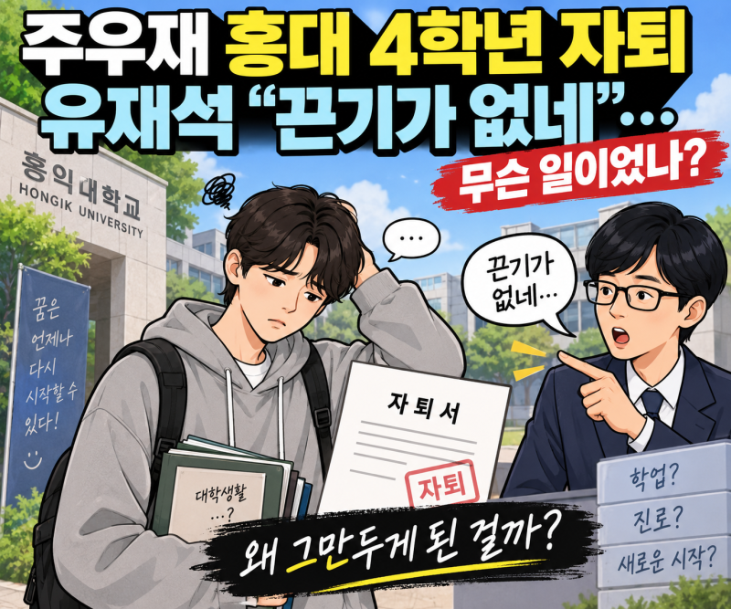 주우재 홍대 4학년 자퇴, 유재석 “끈기가 없네”…무슨 일이었나?