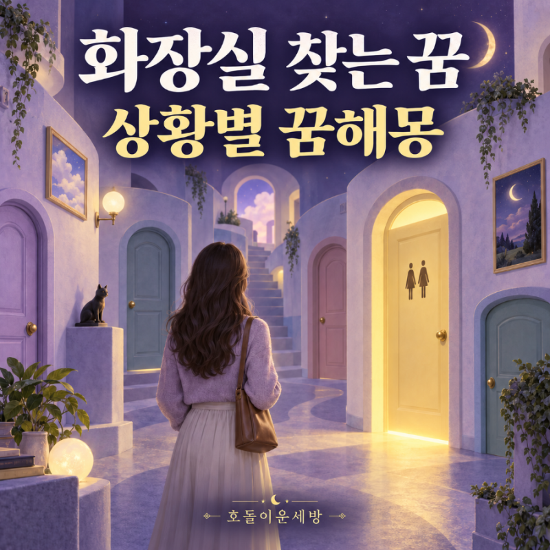 화장실 찾는 꿈해몽, 못 찾거나 문이 잠겨 있다면? 상황별 10가지 풀이