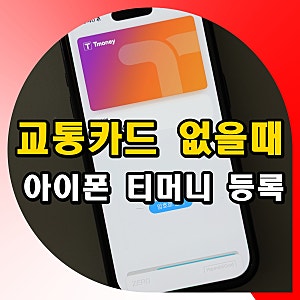 아이폰 교통카드 없을때 대처 방법 티머니 등록 사용법
