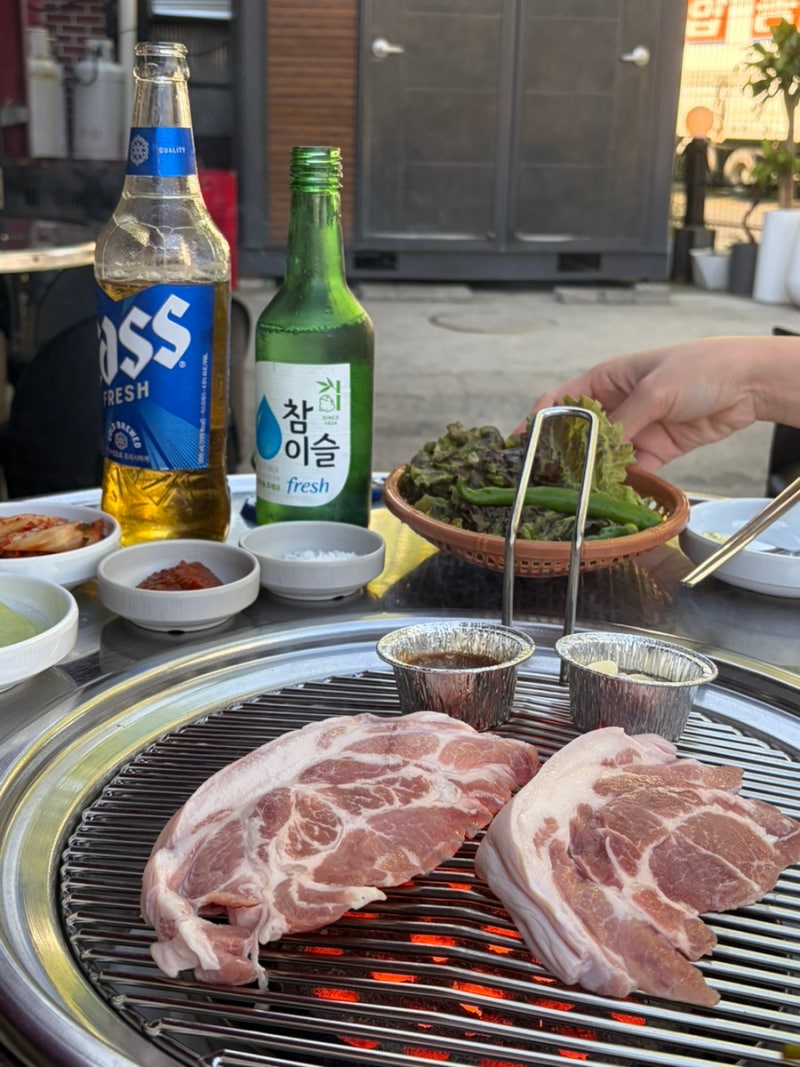 영등포 야장 맛집 영일목덜미살연탄구이｜목덜미살 뽈살 연탄구이 후기
