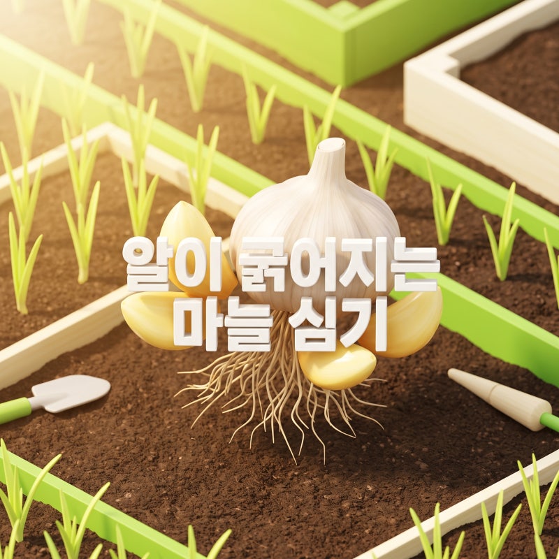 가을 마늘 심는 시기와 방법 속 알이 굵어지는 파종 깊이 기준