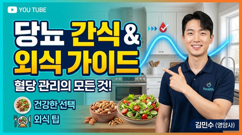 당뇨 간식과 외식 가이드: 혈당 스파이크 없는 저당 간식 및 외식 선택법