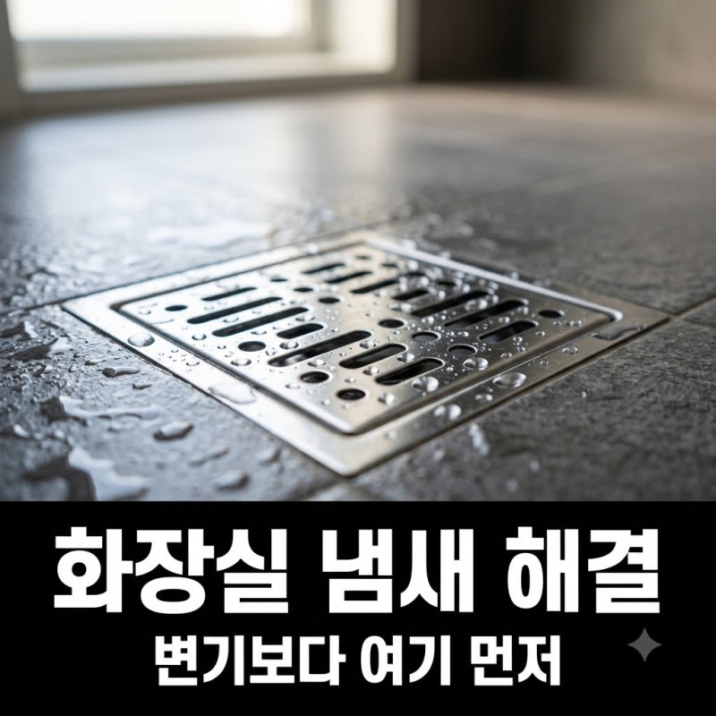 화장실 냄새 원인, 변기보다 먼저 배수구와 환풍기를 확인하세요