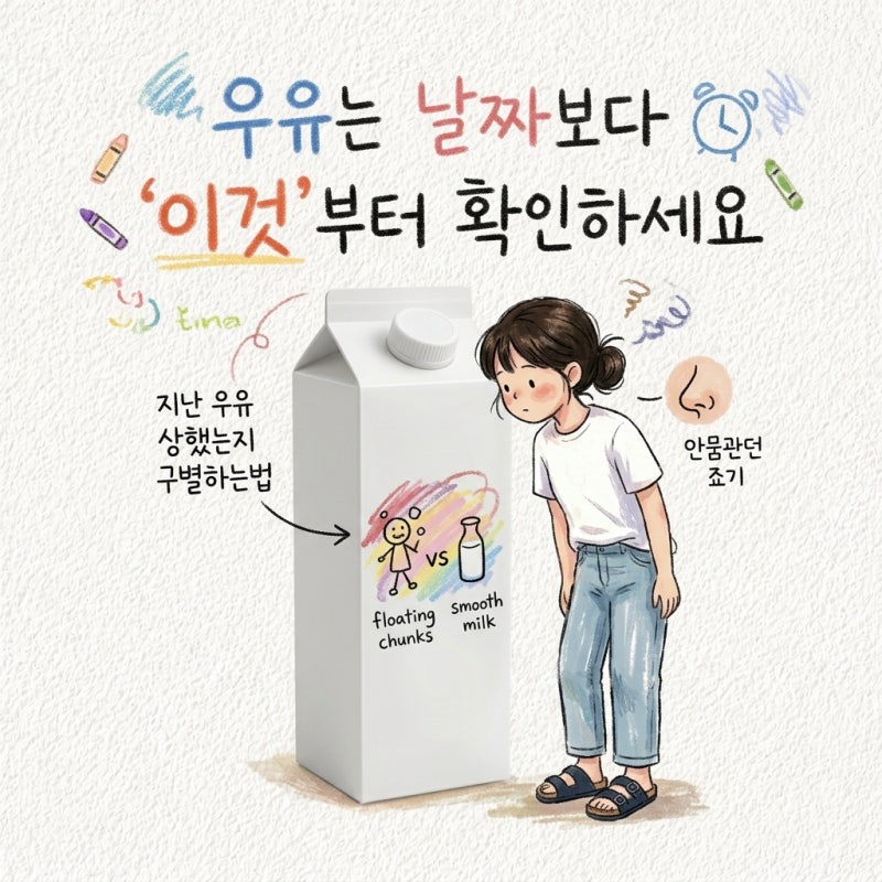 우유는 날짜보다 이것부터 확인하세요 지난 우유 상했는지 구별하는법