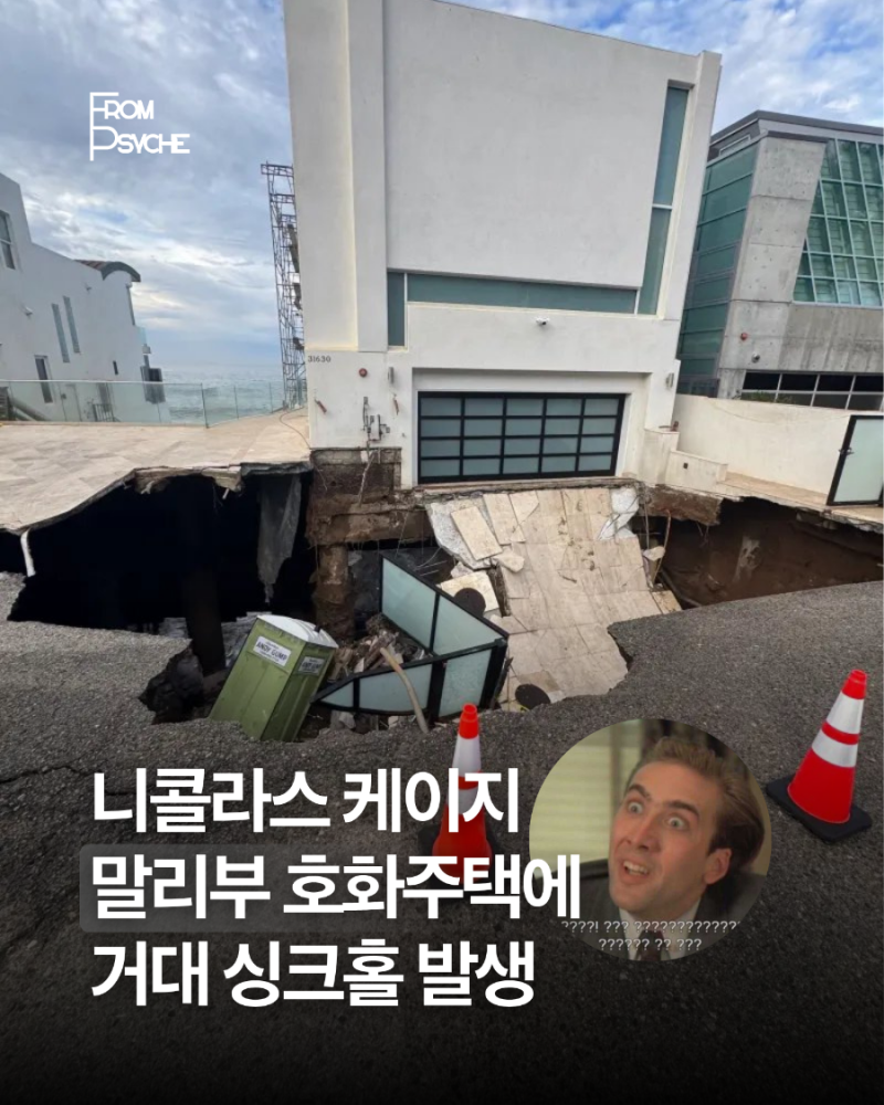 니콜라스 케이지 날벼락…말리부 호화 주택에 거대 싱크홀 발생