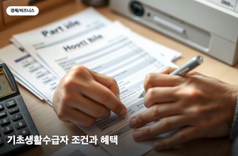 기초생활수급자 조건과 혜택 총정리, 4대 급여 한눈에