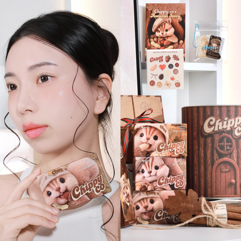 츄렌즈 신제품 치피코 컬러렌즈 3종, 아일릿원희 브라운렌즈 윙크 렌즈샘플 후기