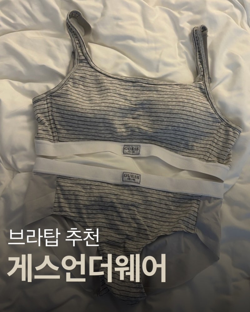 게스언더웨어 노와이어 브라세트 착용후기