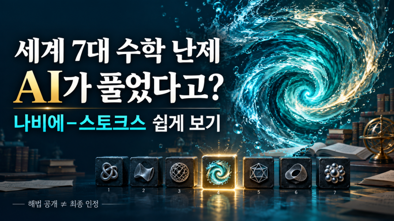 OpenAI가 세계 7대 난제를 풀었다고? 나비에–스토크스, 수식 없이 이해하기