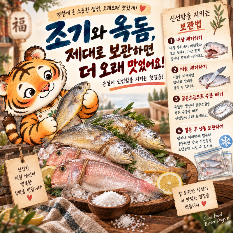 명절 생선 냉동실에 넣었는데 왜 비린내가 날까?내장 제거와 소금 절임 보관 공식 확인해봤....