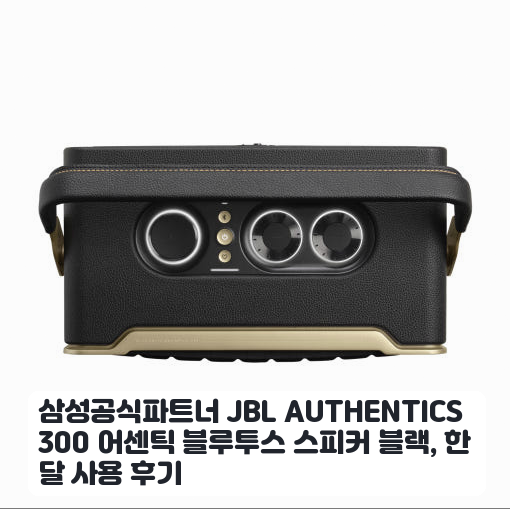집안 어디든 놓기 편한 JBL AUTHENTICS 300 블랙 사용기