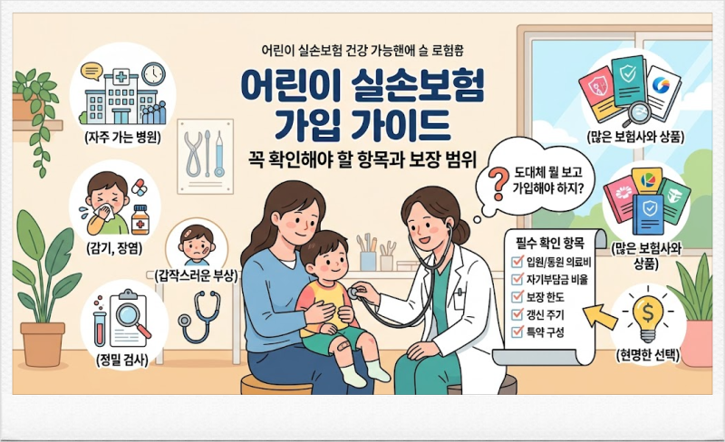 어린이 실손보험 가입 전 꼭 확인해야 할 것, 보장 범위 비교