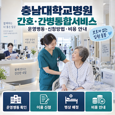 충남대학교병원 간호·간병통합서비스｜운영병동·신청방법·비용 안내