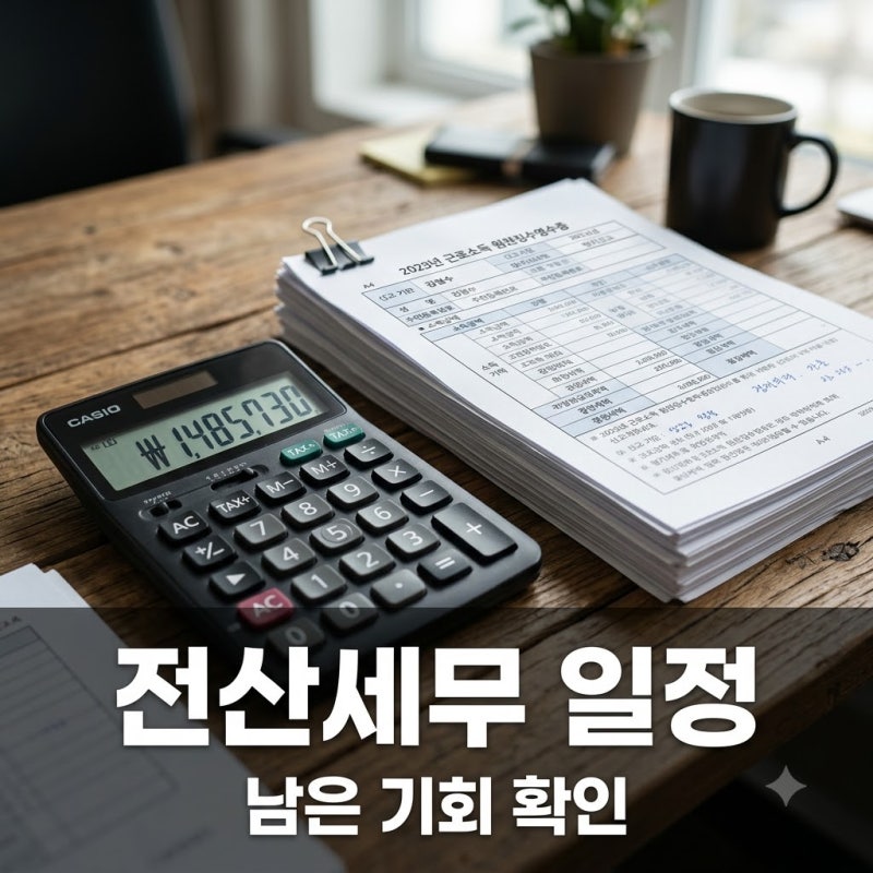 "오늘이 마지막 접수?" 2026년 전산세무 시험 일정, 남은 두 번의 기회 정체..