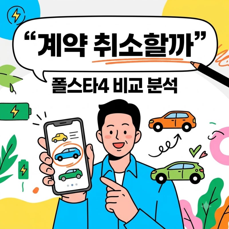 테슬라 모델 Y 취소 고민 끝.. 폴스타4 공개 후 예약 변경 속출하는 이유