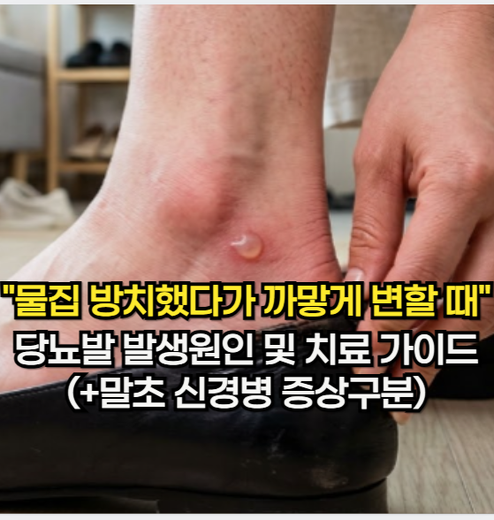 당뇨 발 초기 증상, "물집 방치했다가 까맣게 변할 때" 당뇨 발 발생 원인 및 치료 가이드(+말....