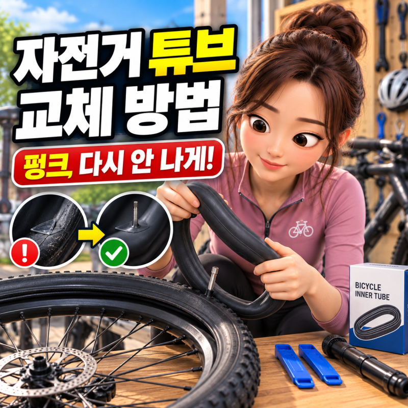 자전거 튜브 교체 방법｜펑크가 반복될 때 꼭 확인해야 할 것