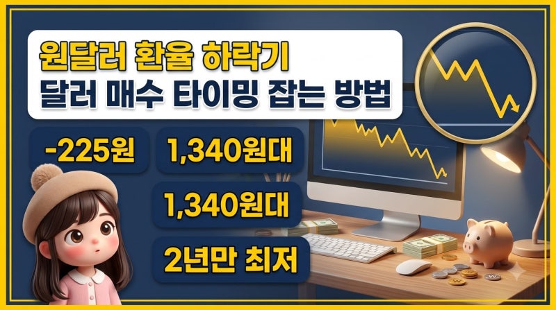 원달러 환율 하락기 달러 매수 타이밍 잡는 방법
