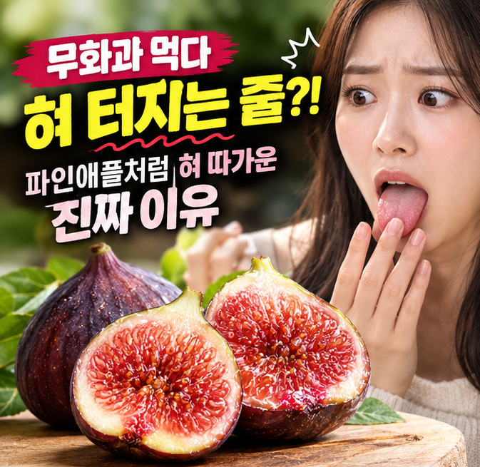 달콤한 무화과의 배신, 먹자마자 혓바늘 돋는 이유와 응급 처치법