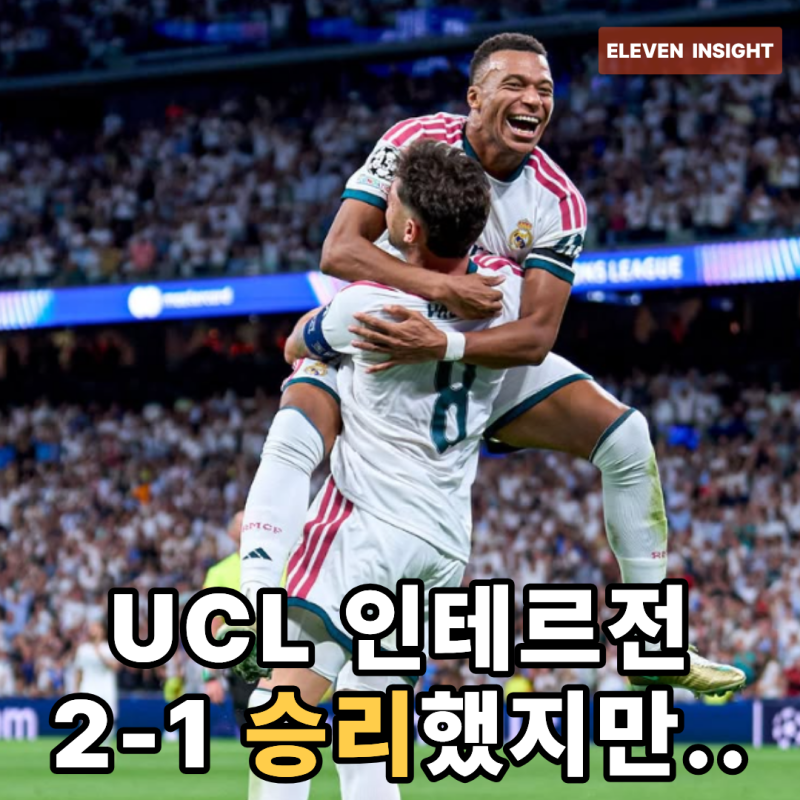 [UCL 리뷰] 음바페 71호골 터진 레알 마드리드, 2-1 승리에도 팬들이 불만을 품은 이유