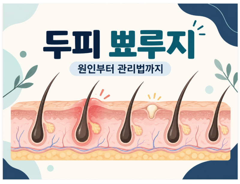 두피 뾰루지 원인, 자꾸 생긴다면 모낭염일까요?