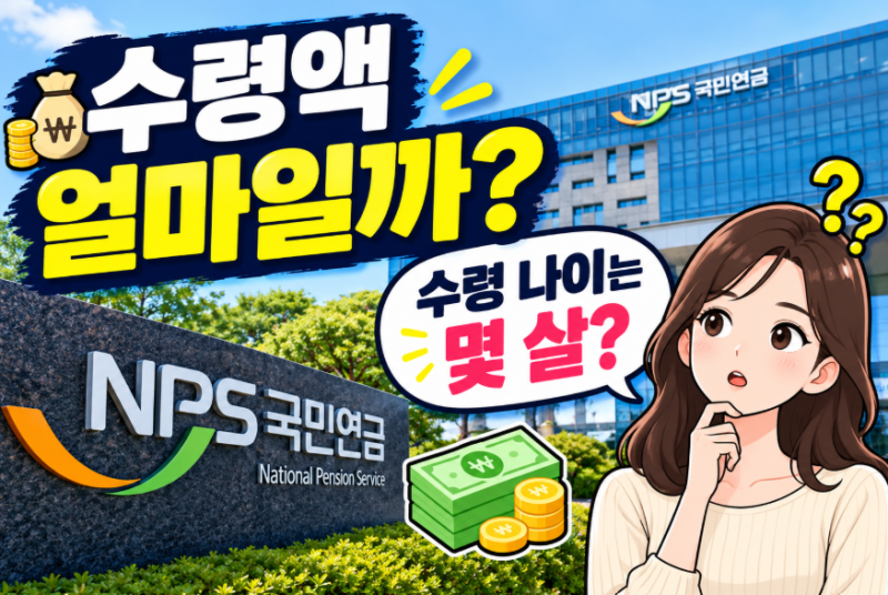국민연금 수령나이,수령액 나는 몇 살부터 받을 수 있을까