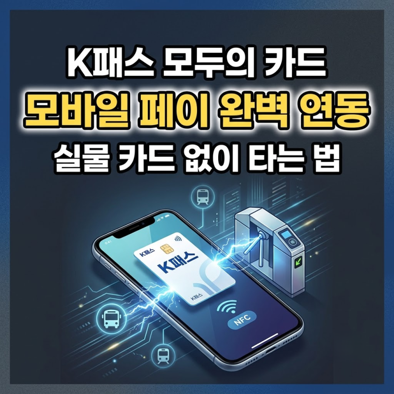 K패스 모두의 카드 실물 없이 타자! 삼성페이·애플페이·카카오페이 연동 총정리
