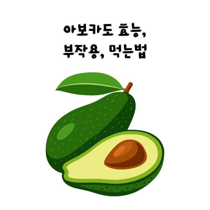 아보카도 효능, 부작용, 먹는법 한번에 알아보기